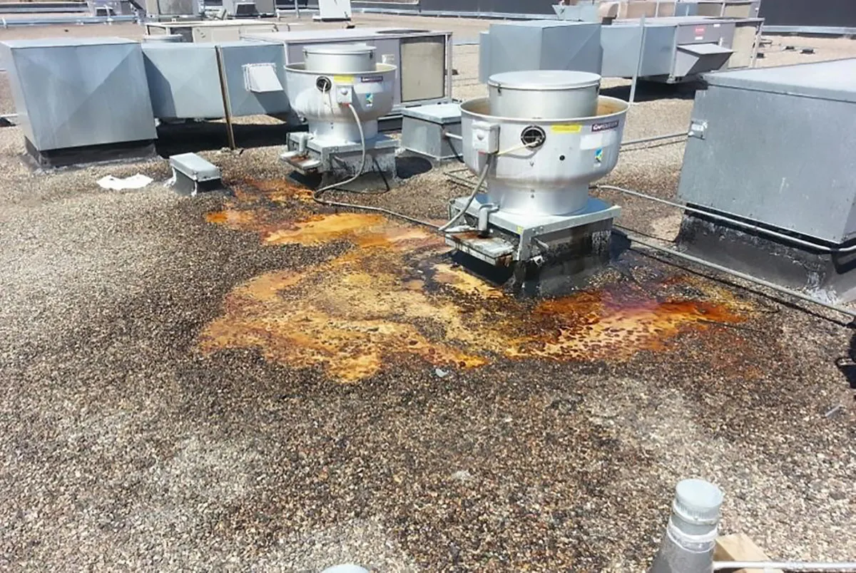 Greasy roof containment example
